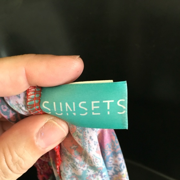 Paisley Print Spaghetti Strap Coverup or Dress XL - Picture 7 of 8